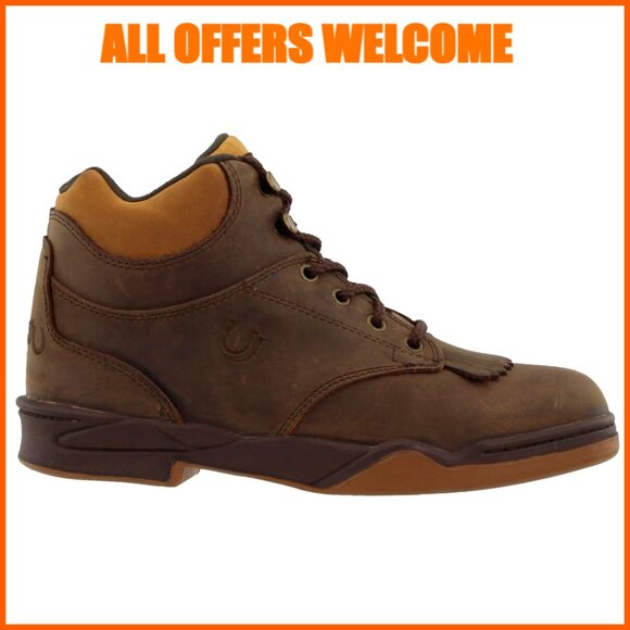 Faux Leather High Top Hiking Sneakers with Round Toe Design